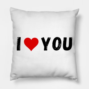 I love you - I heart you Pillow