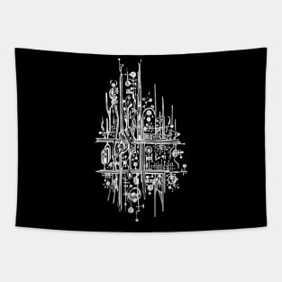 Abstract doodle art Tapestry