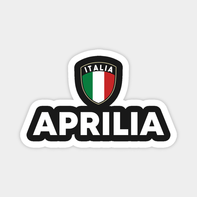 Aprilia Italia Flag Shield Lazio Roots Magnet by zeno27