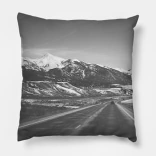 Colorado Mountains Road V2 Landscape Photography Pillow