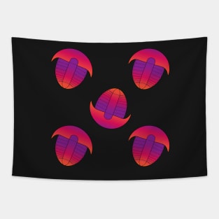 Sunset Trilobite Pattern Tapestry