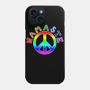 Namaste Rainbow Pride Peace Sign Phone Case