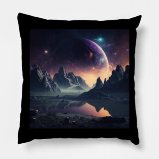 dusk on mars Pillow