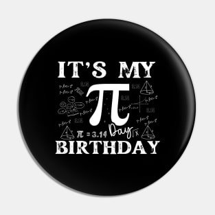 Pi Day 2024-Birthday gift Black Pin