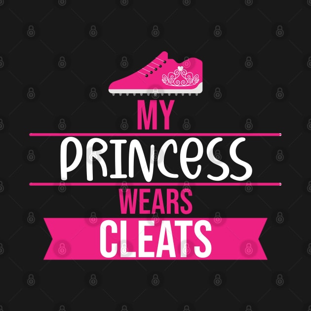 My Princess Wears Cleats Softball Team Heart Crown by jkshirts