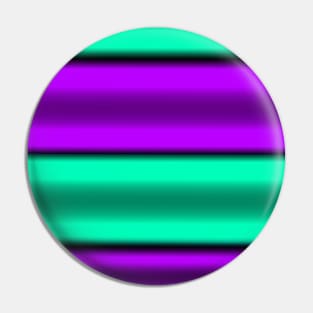 Purple & Mint Horizontal Stripes Pin