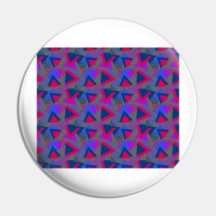 Vibrant Abstract Triangle Pattern Pin