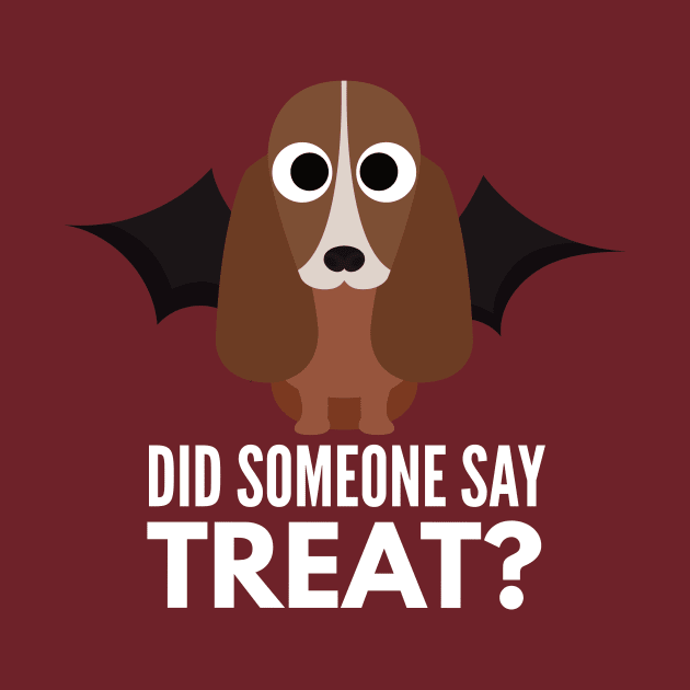 Basset Hound Halloween Trick or Treat by DoggyStyles