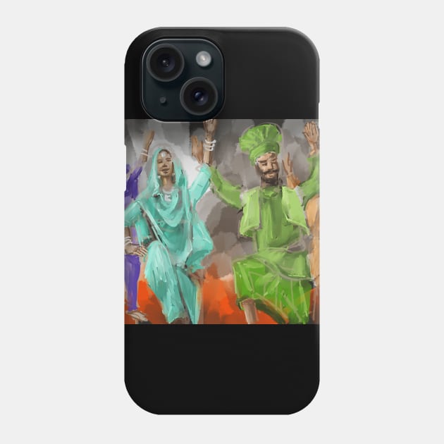 Bhangra Group Phone Case by sukhpalgrewal