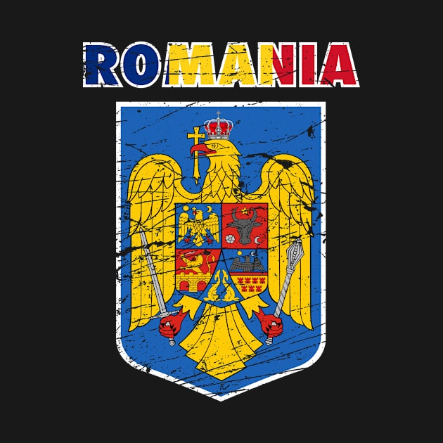 Romania Coat of Arms Gift by Super Fresh Art