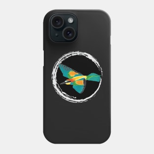 Nice Artwork showing an European Bee-Eater in Flight II Phone Case