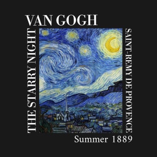 Van Gogh - The Starry Night Stylized T-Shirt T-Shirt