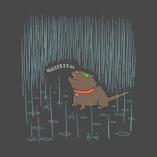 Rain Cat by tommartinart