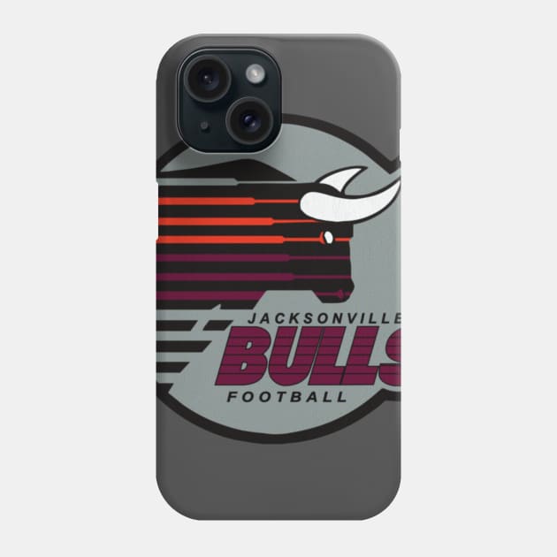 Retro Jacksonville Bulls Football USFL Phone Case by LocalZonly