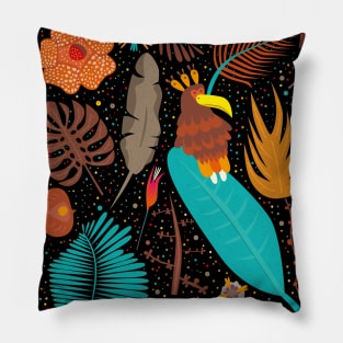 Jungle design, jungle illustration. Bring the rainforest into your home. Pillow