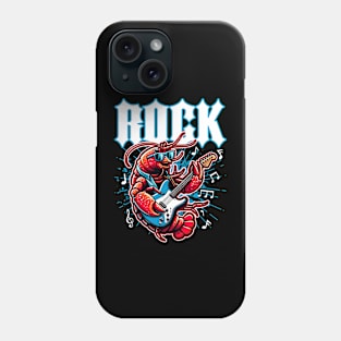 Vintage Lobster Rocker on Guitar Phone Case