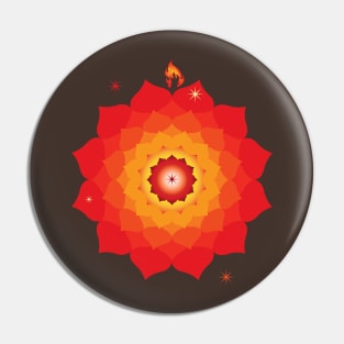 Fire Mandala Pin