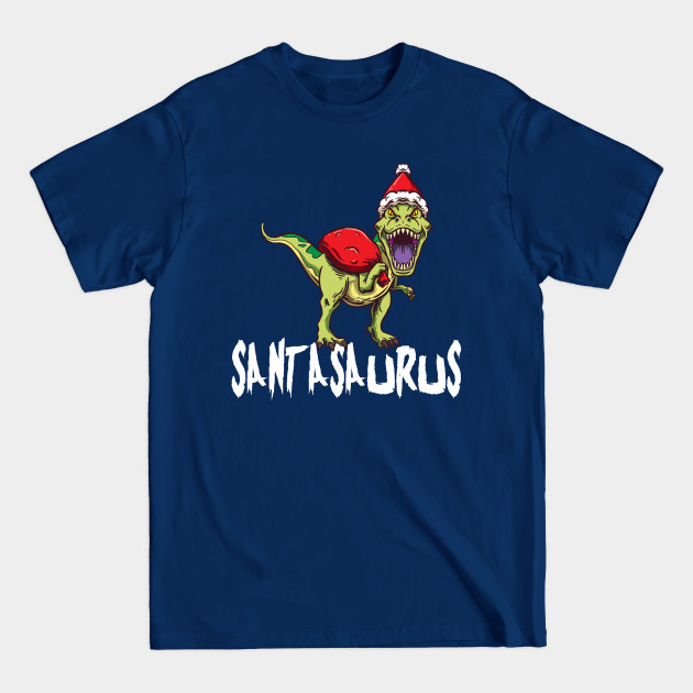 Disover Santasaurus T-Rex Christmas Gift - T Rex Christmas - T-Shirt