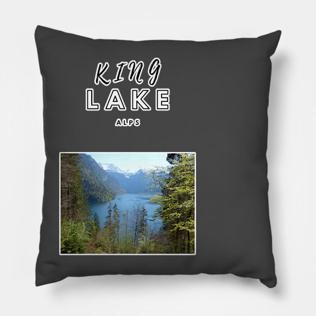 King Lake Pillow by NorthTees