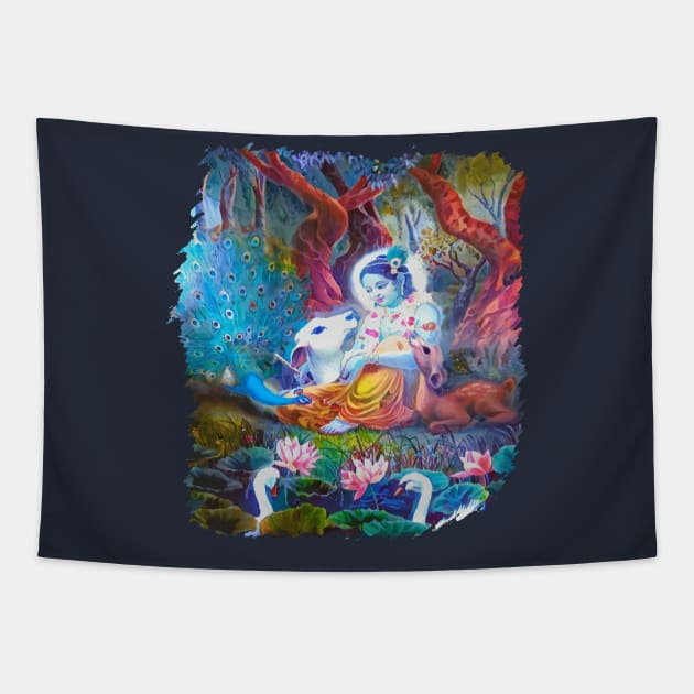 Shri Krishna Tapestry by LairofGods