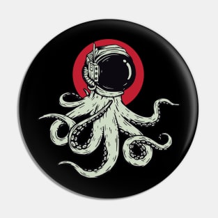 Octopus Astronaut Pin