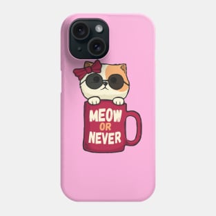 MEOW or Never Phone Case