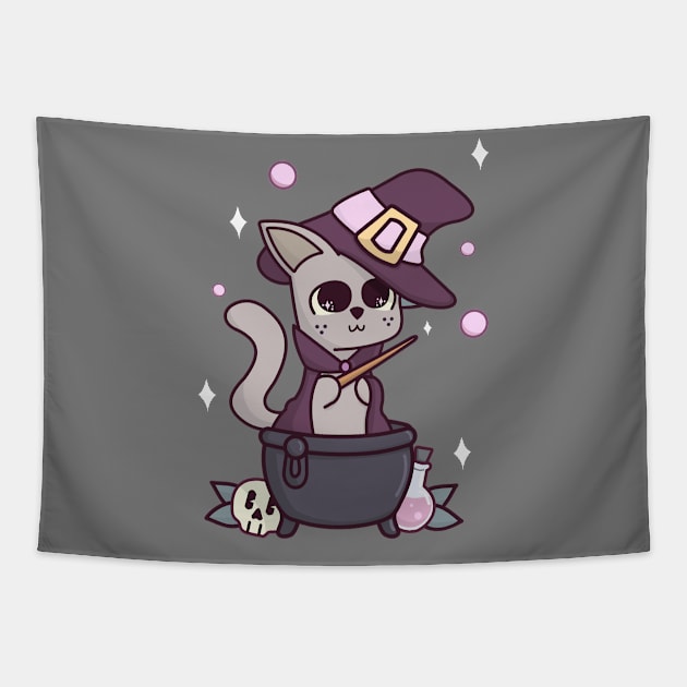 Kitty's Brew Tapestry by Spring Heart