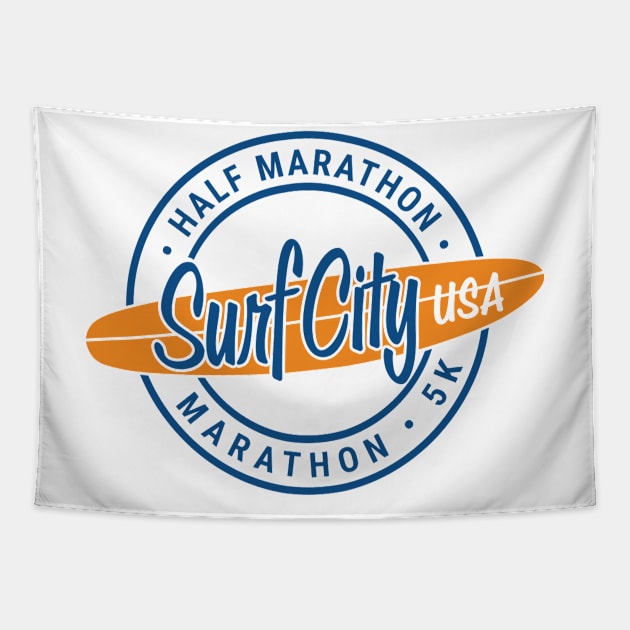 surf city usa marathon Tapestry by BonnyManthe