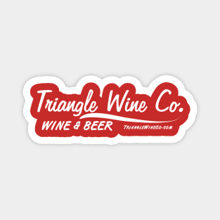 Triangle Wine Co. Vintage (white) Magnet