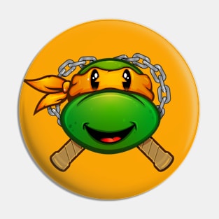 Michael Miguel Angel Turtles Pin