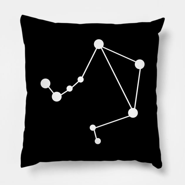 Zodiac Sign Libra Constellation Pillow by galaxieartshop