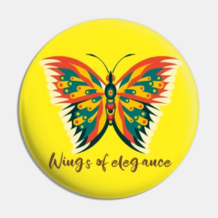 Wings Of Elegance-Butterfly Art Pin