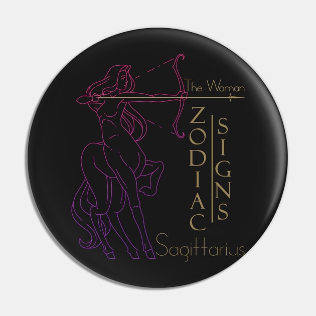 The woman Sagittarius Pin by KrasiStaleva