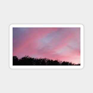 Pink Evening Sky Magnet