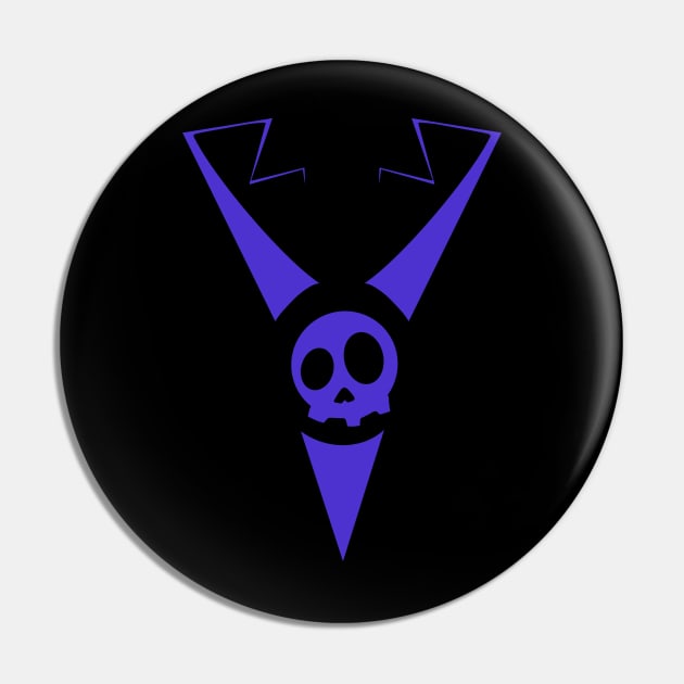 Invader Grim Symbol Pin by Witchymorgue