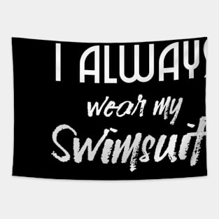 swimmers humor, fun swimming, quotes and jokes v50 Tapestry