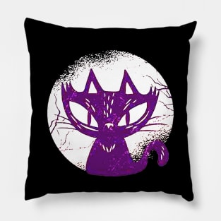 Dark cat Pillow