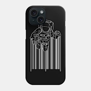 Astronaut Barcode Phone Case