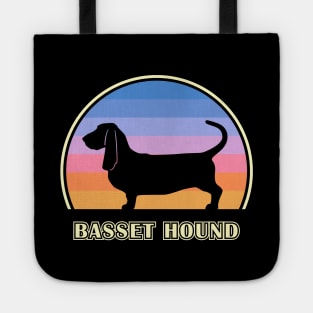 Basset Hound Vintage Sunset Dog Tote