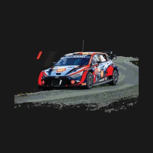 Neuville Ott Tänak Hyundai i20 N Rally1 wrc car T-Shirt