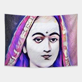 Adi Shankara Pink Portrait | Adi Shankara Artwork 7 Tapestry
