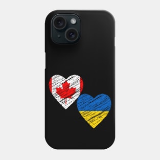 Canada support Ukraine Phone Case