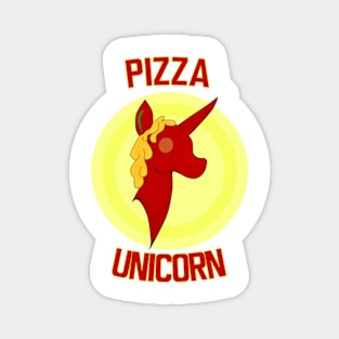 Pizza Unicorn (With Text) Magnet