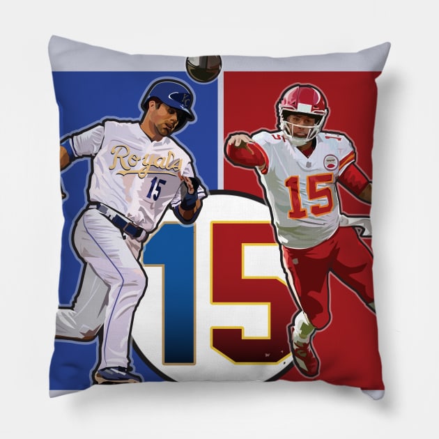 Kansas City 15 Fan Pillow by samcankc