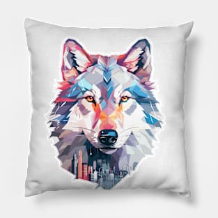 Alpha Wolf Animal World Wildlife Beauty Discovery Pillow