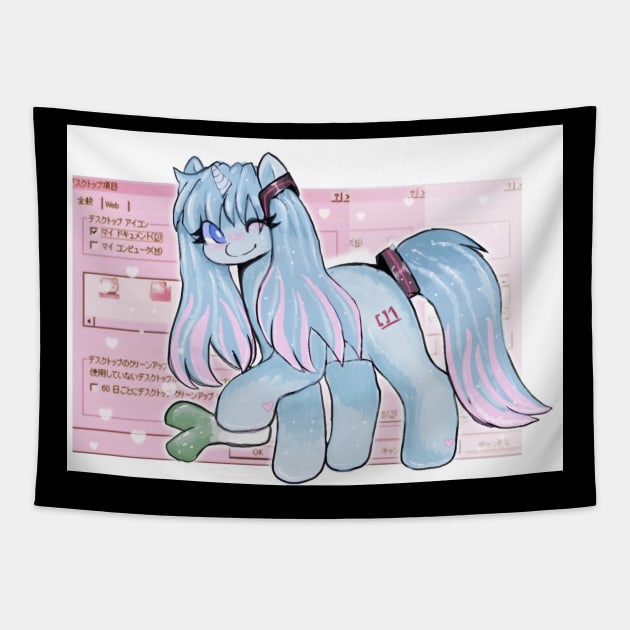 PONY MIKU Tapestry by ERROR PUPPEY 