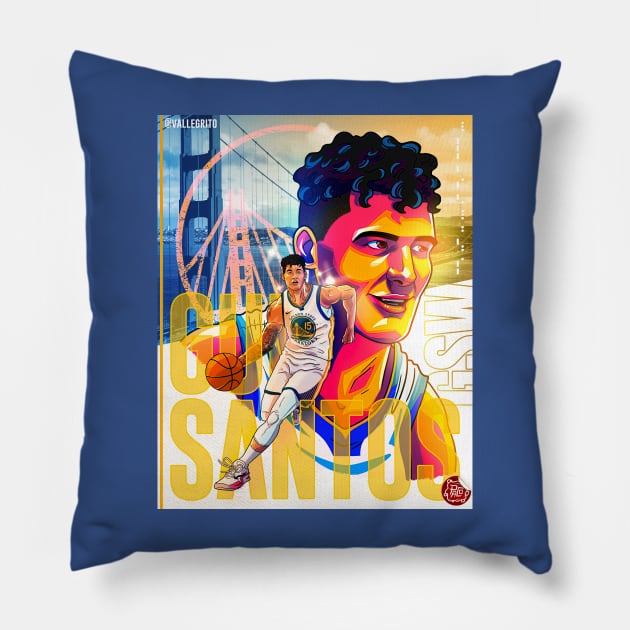 Gui Santos Pillow by Vallegrito