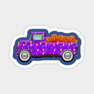 Happy Halloween Pumpkin Truck Magnet