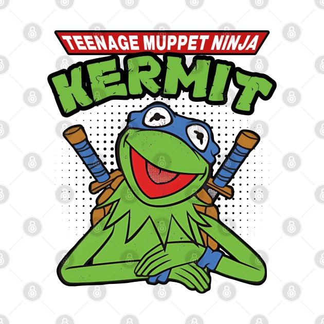 Teenage Muppet Ninja Kermit by Indiecate