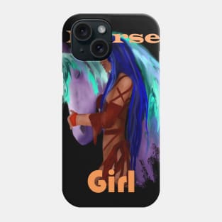 Cute Colorful Rainbow Tribal Native American Horse Girl Quote Phone Case